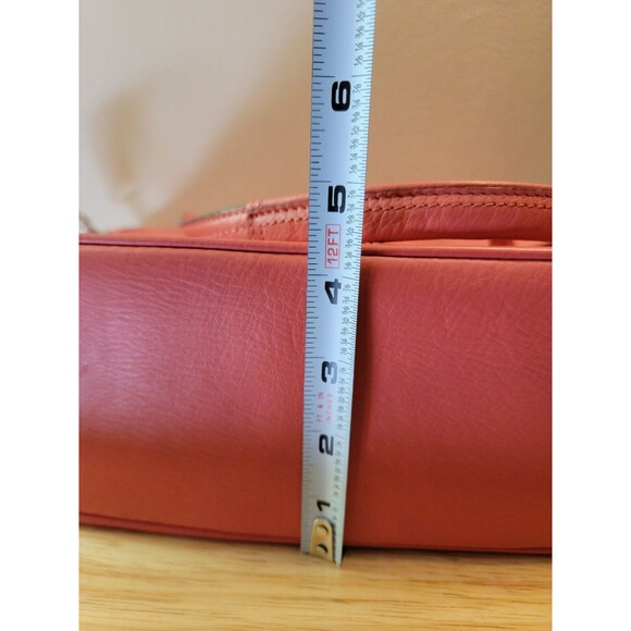 Coach Marin Taylor Leather Flap Shoulder Bag Purse Satchel Pink Salmon F26781 - Picture 16 of 16